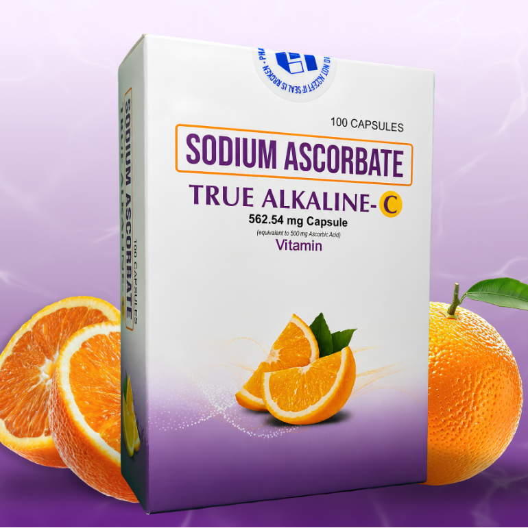 True Alkaline C -  Vitamin C Non Acidic (100 Capsules)